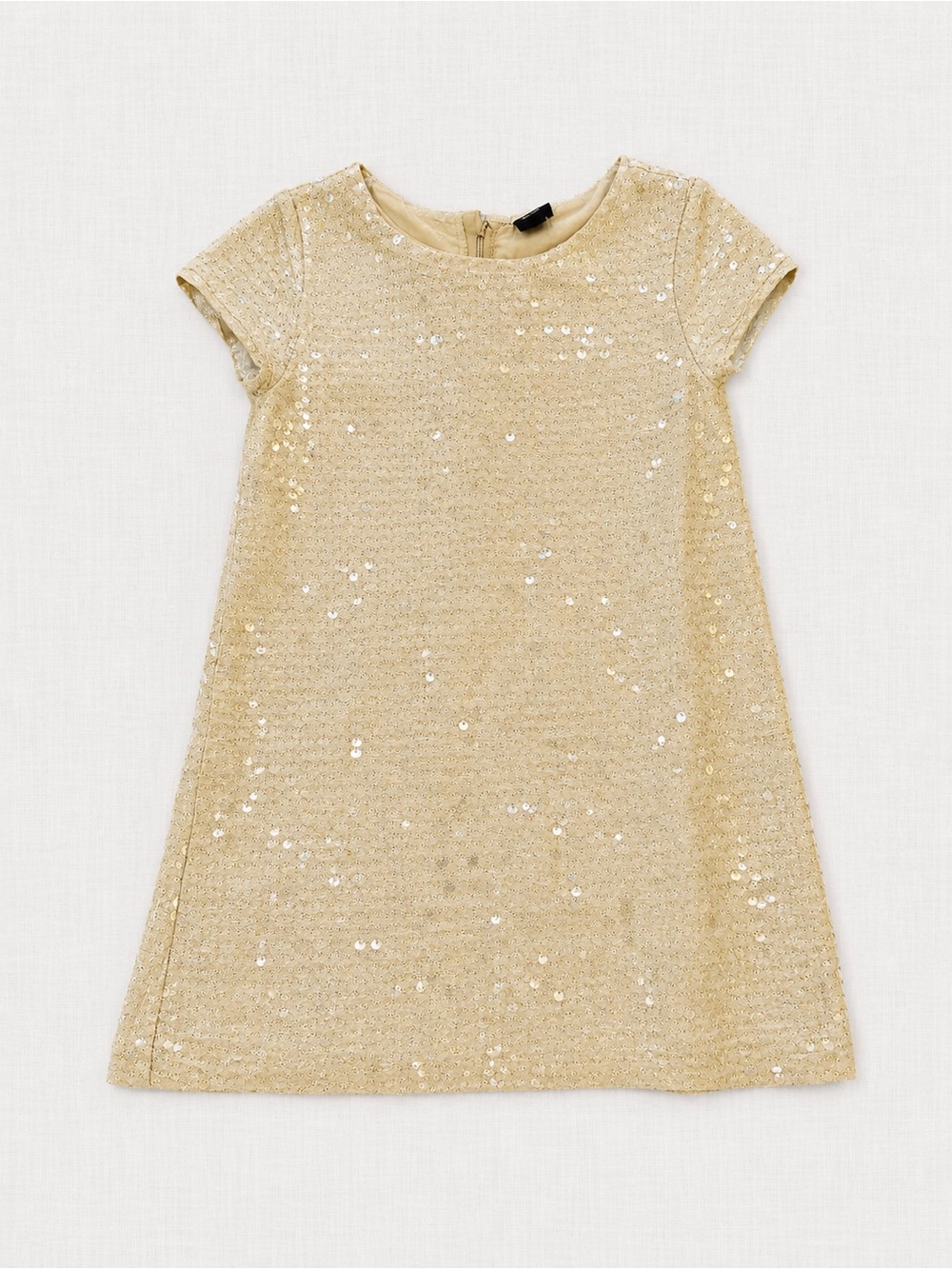 GAP Gold Sequin A-Line Kids Dress